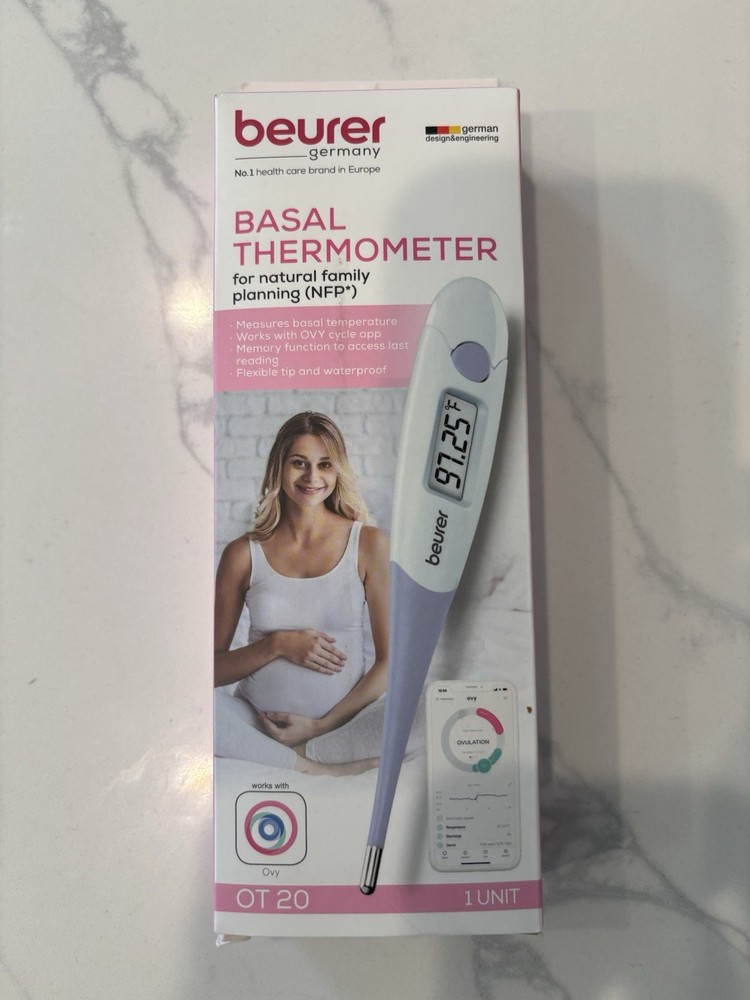 Beurer OT20 Digital Basal Thermometer Ovulation NEW