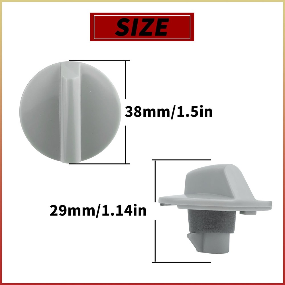 WP12X10002 Air Conditioner Control Knob Replacement Part - Compatible Plastic