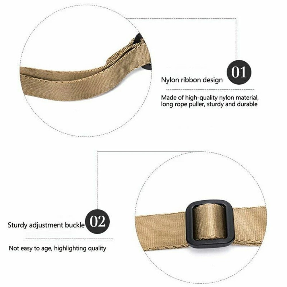 MS2 Tactical Khaki 2 Points Multi-Mission Rifle Sling Gun Strap System Mount Set