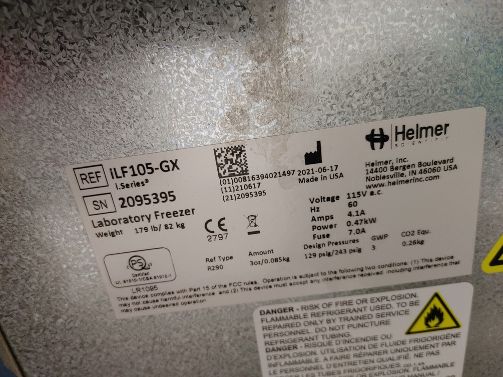 Helmer ILF105-GX Laboratory Freezer