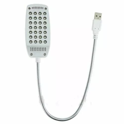 2Pcs Bright Flexible Mini 28LED USB Light Computer Lamp Laptop PC Desk Reading