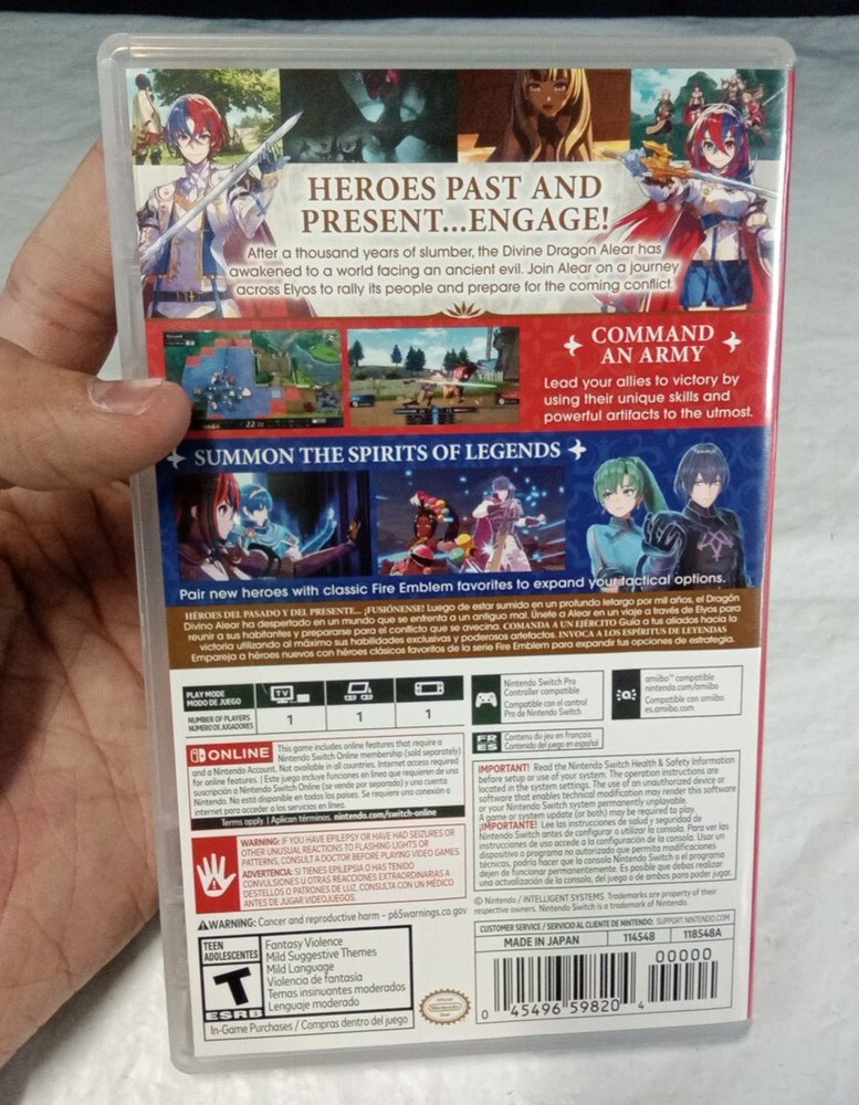 (Box Only) Fire Emblem Engage - Nintendo Switch **NO GAME INCLUDED**
