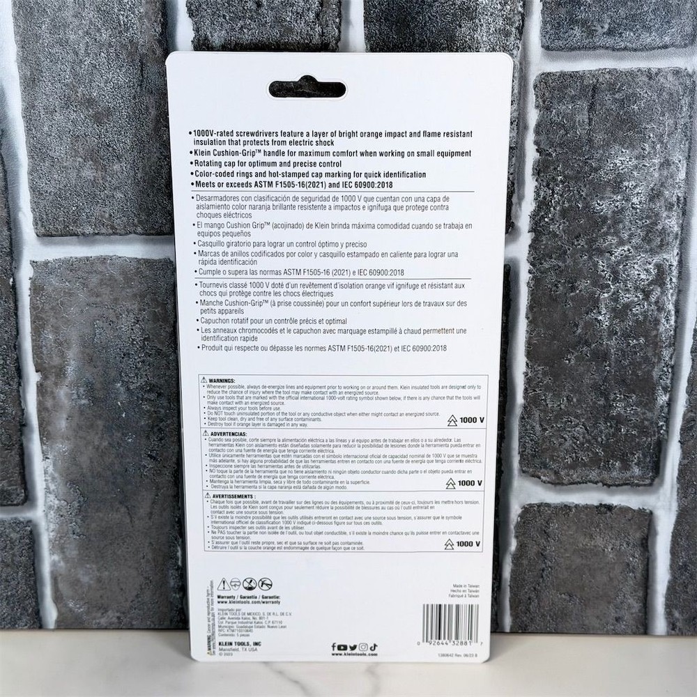 Klein Tools 5-Piece Insulated Precision Philips Screwdriver Set