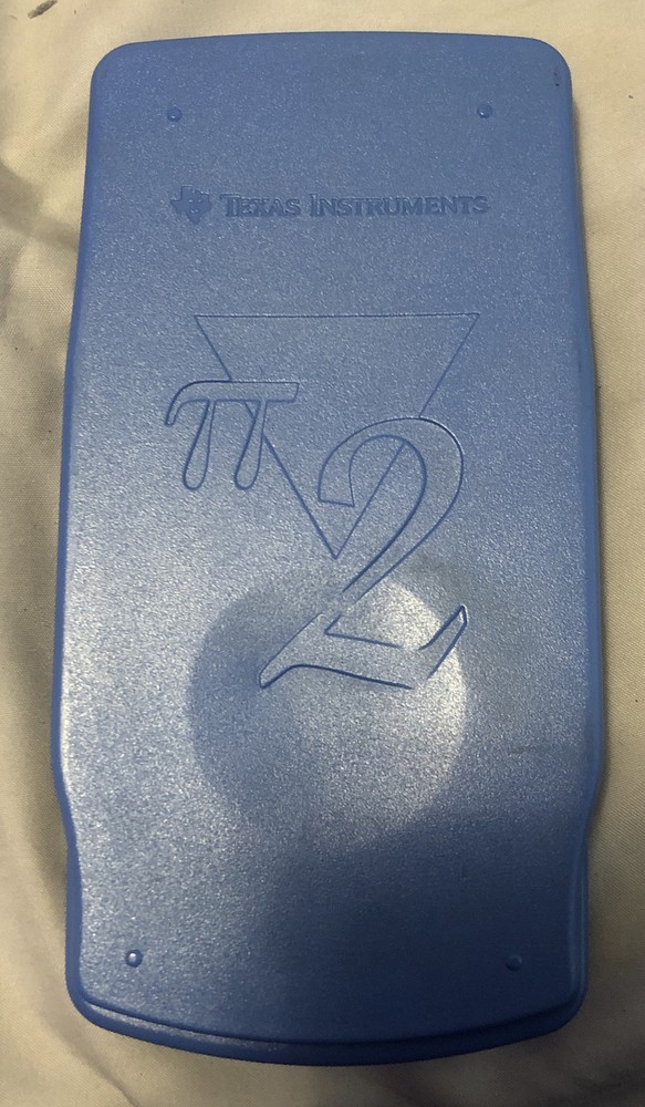 Texas Instruments Math Explorer  Solar Powered Sky Blue Calculator -tested