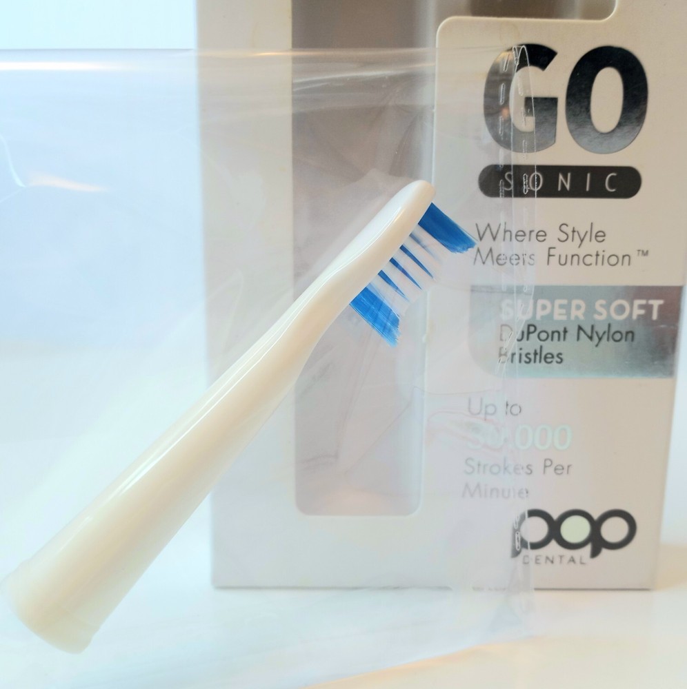 Go Sonic Toothbrush SUPER SOFT Head Replacement POP Dental