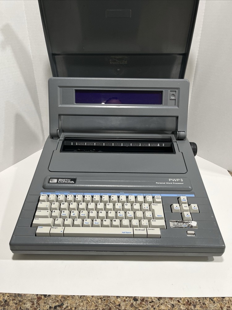 Vintage Smith Corona PWP3 Portable Word Processor Typewriter  Tested Works