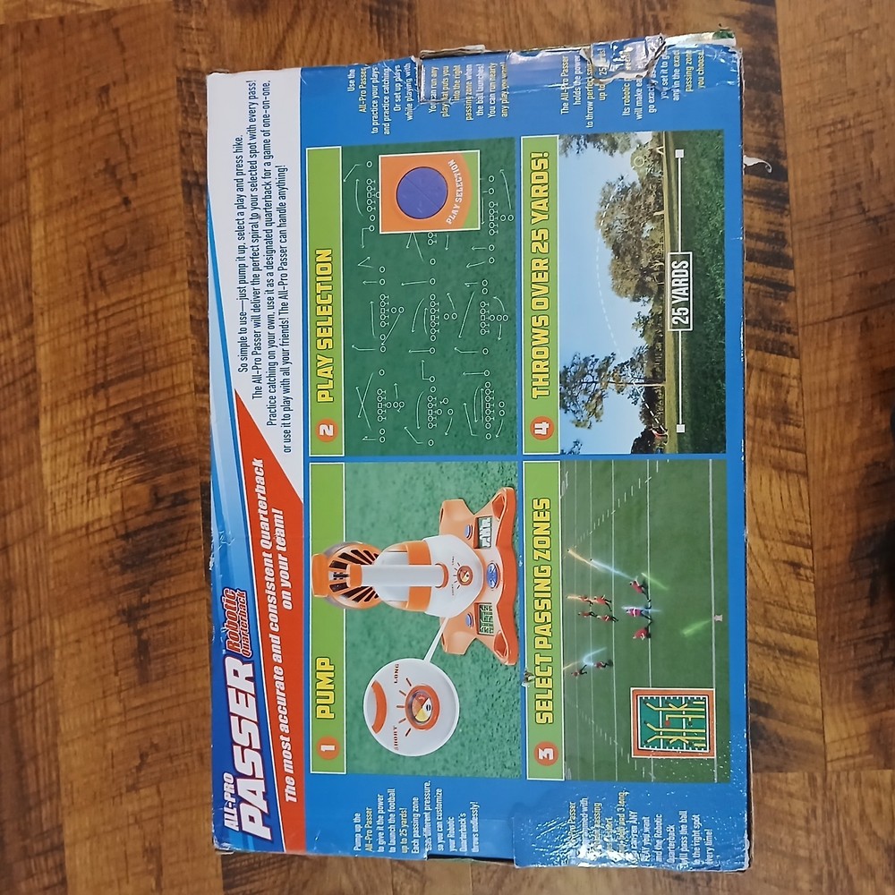 All Pro Passer Robotic Quarterback Automatic Football Passing System Open Box