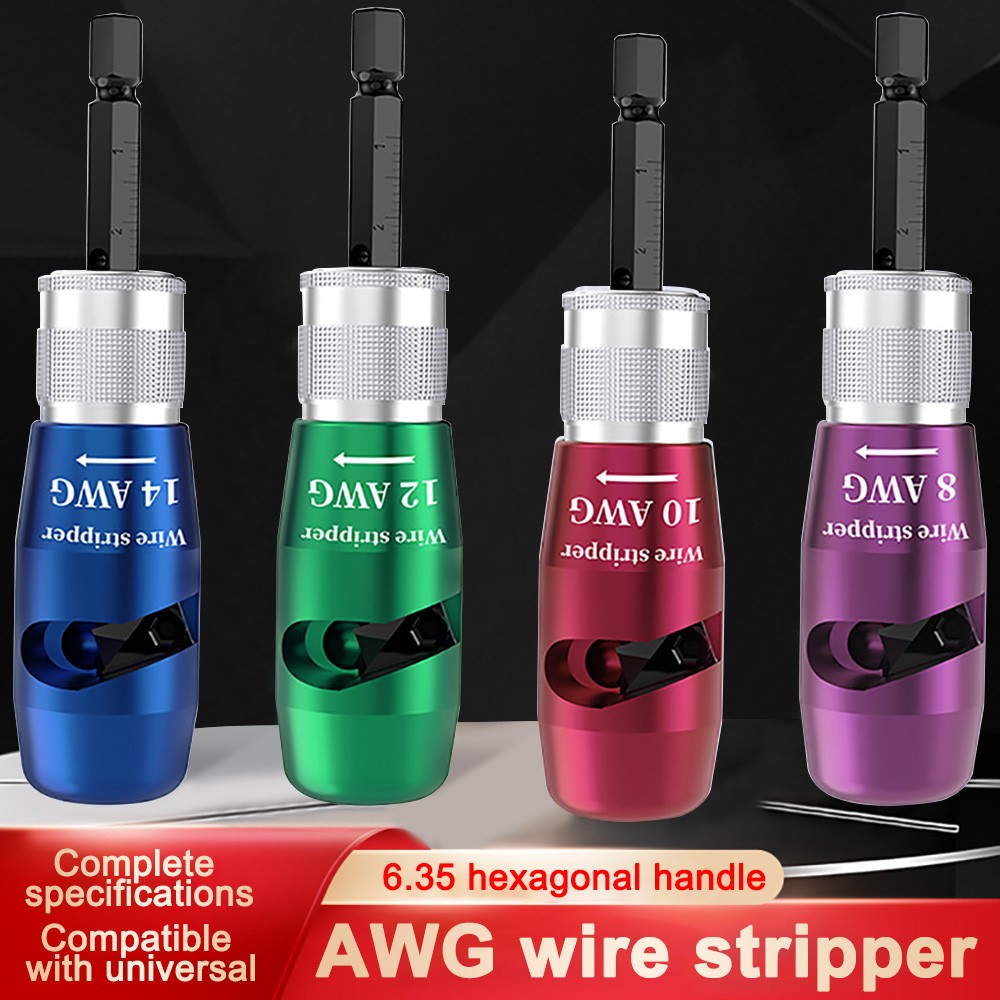 Wire Stripper For Drill Wire Stripping Twisting Tool Upgrade Electrical W/Case -