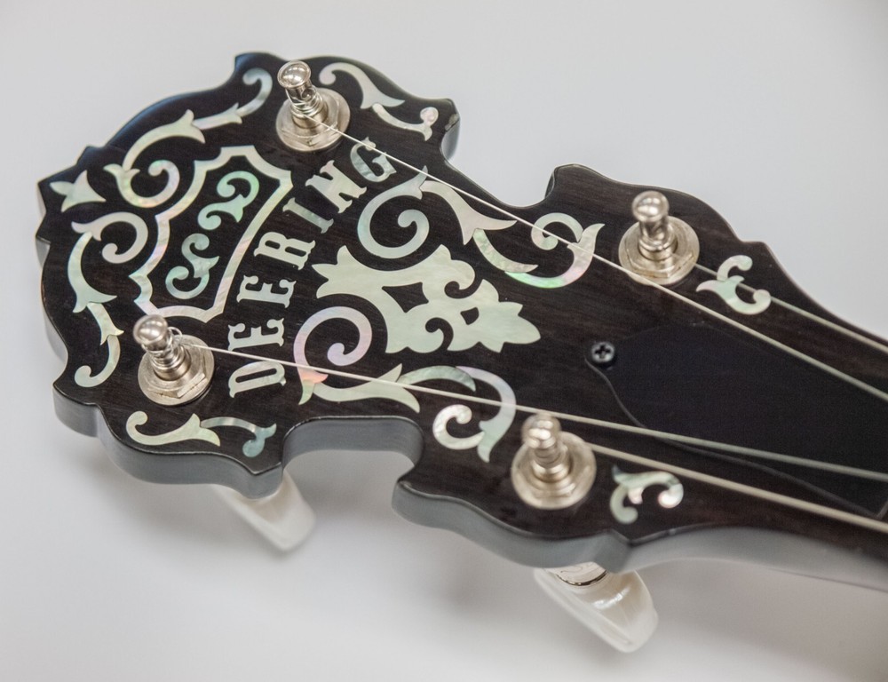 Deering John Hartford Pro 5 String Banjo (Pop On Resonator Missing) w/ Case