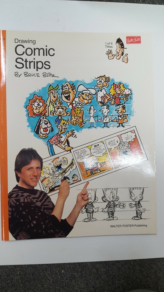 New Walter Foster Drawing Comic Strips by Bruce Blitz BZ03
