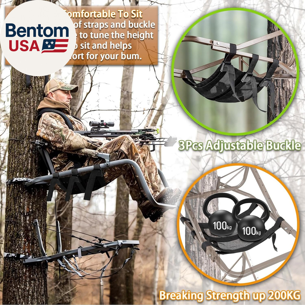Tree Stand Seat Replacement for Hunting, Lightweight Mesh Replacement Seat for L