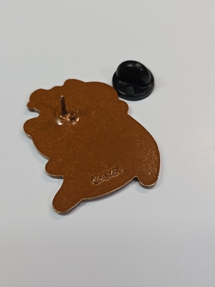 Cat With Yellow Duck Lapel Pin