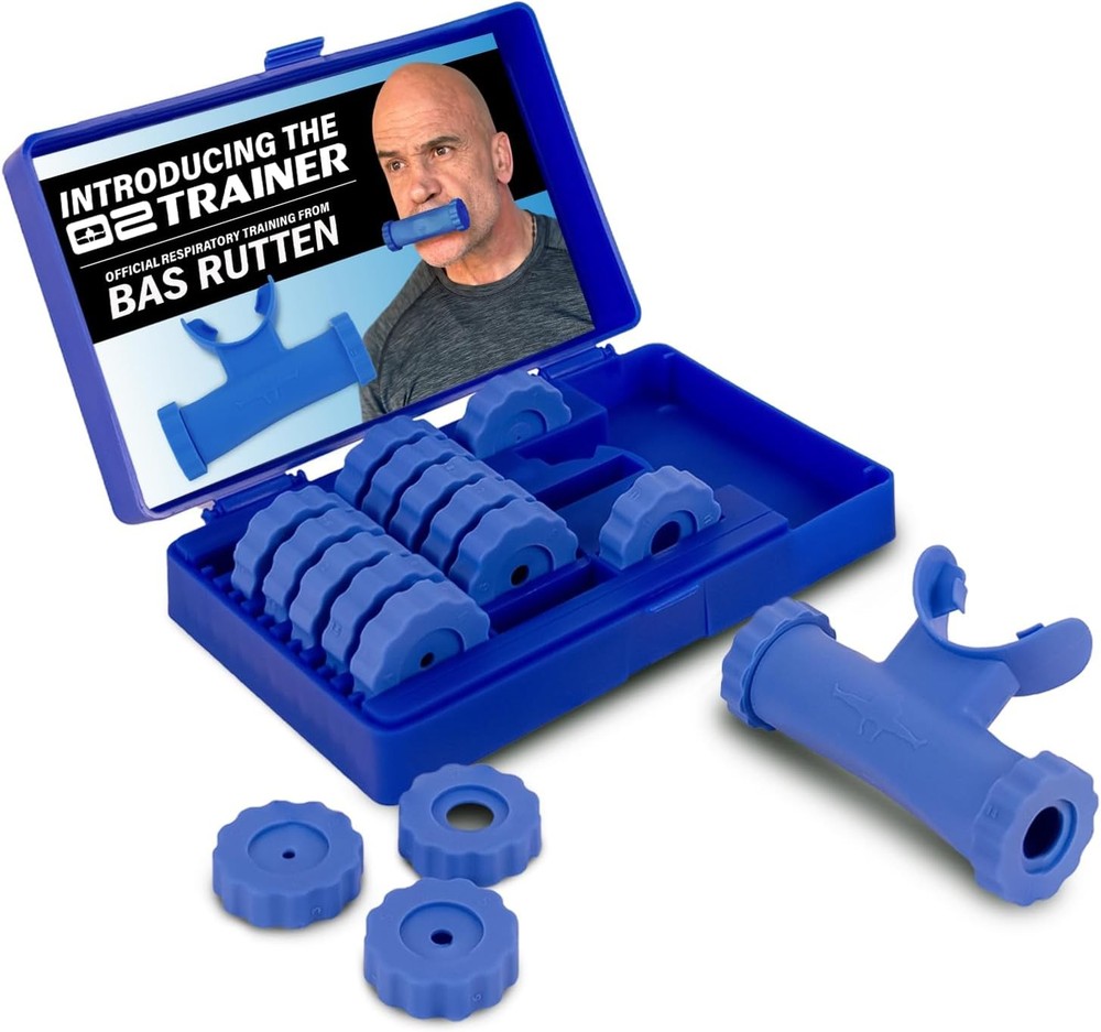 Bas Rutten O2Trainer: Breathing Muscle Training Device � Lung Power & Blue