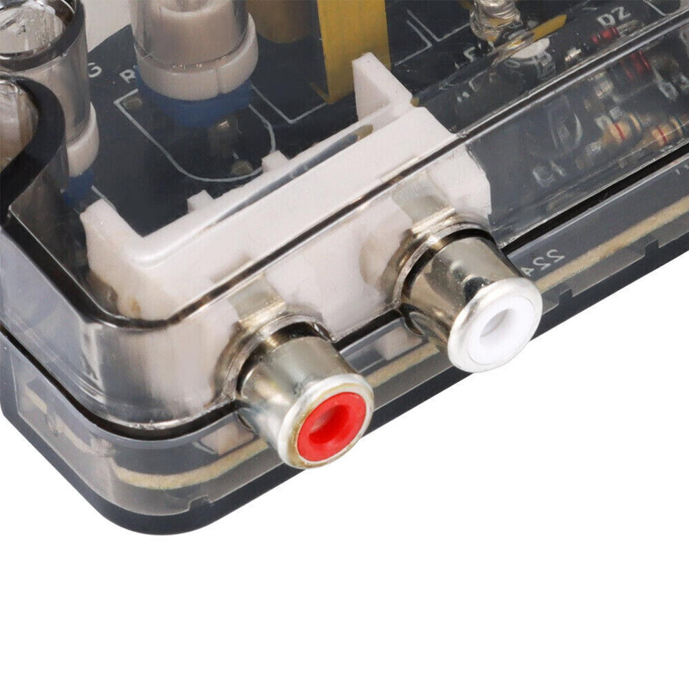 2X Audio Speaker RCA Adapter Level Converter Converter High to Low Adjustable