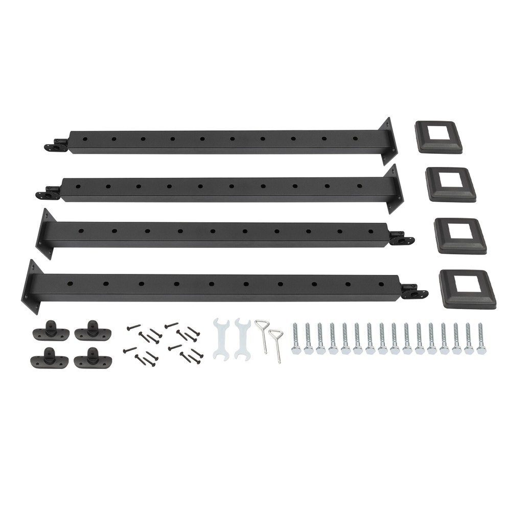4 Pack Level drilled Cable Railing Post 36"x2"x2" Adjustable Top