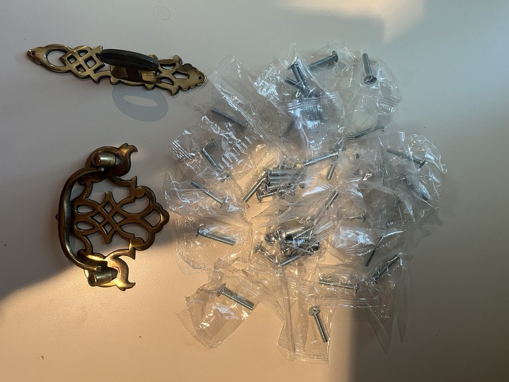 antique brass drawer pulls