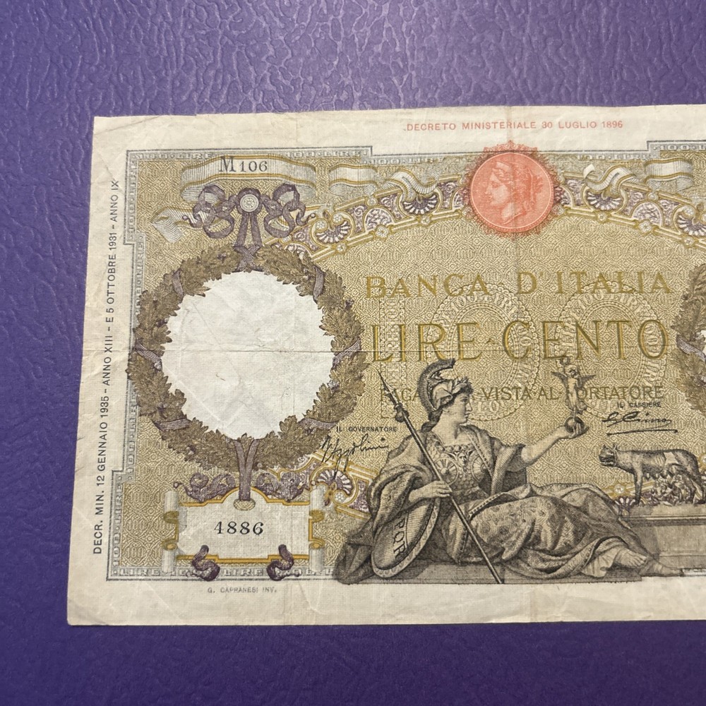 Italia- 100 lire-1935