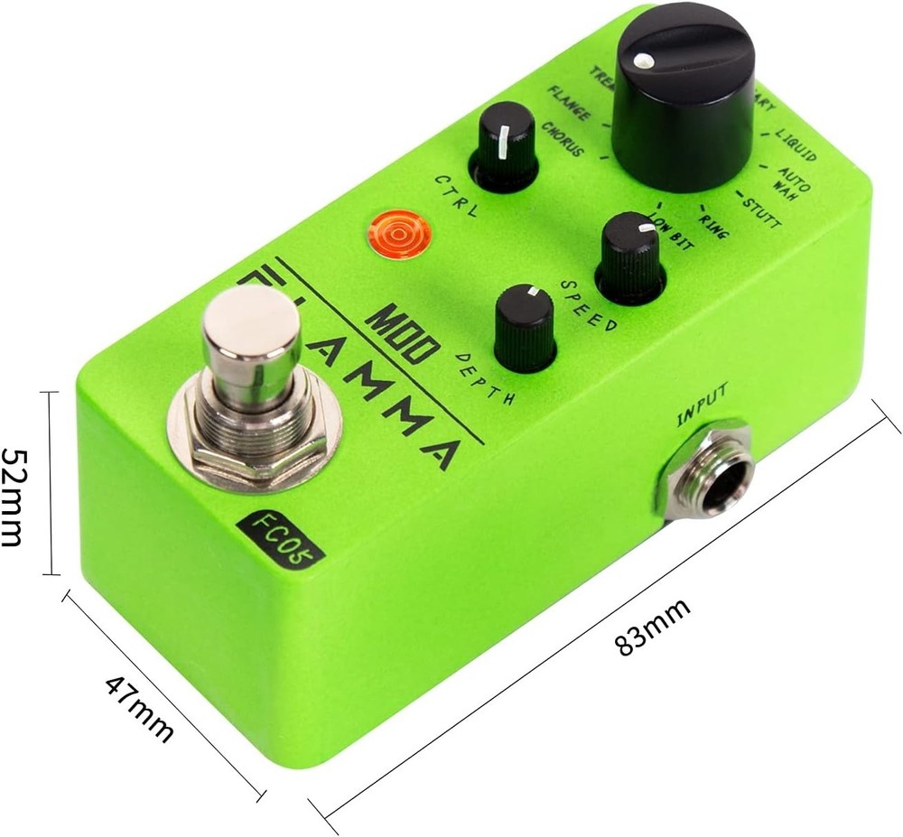 Durable Mini Modulation Pedal with 11 Essential Effects for Creative Sound