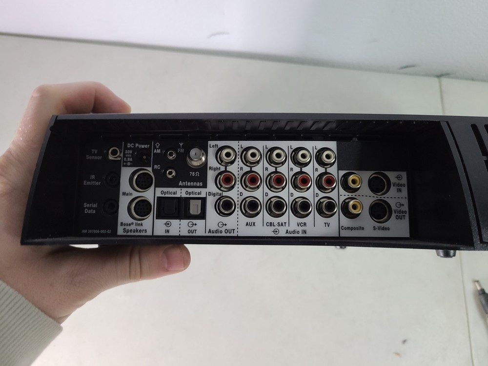BOSE Model AV18 Media Center CD/DVD Remote Power Cable Tested Working