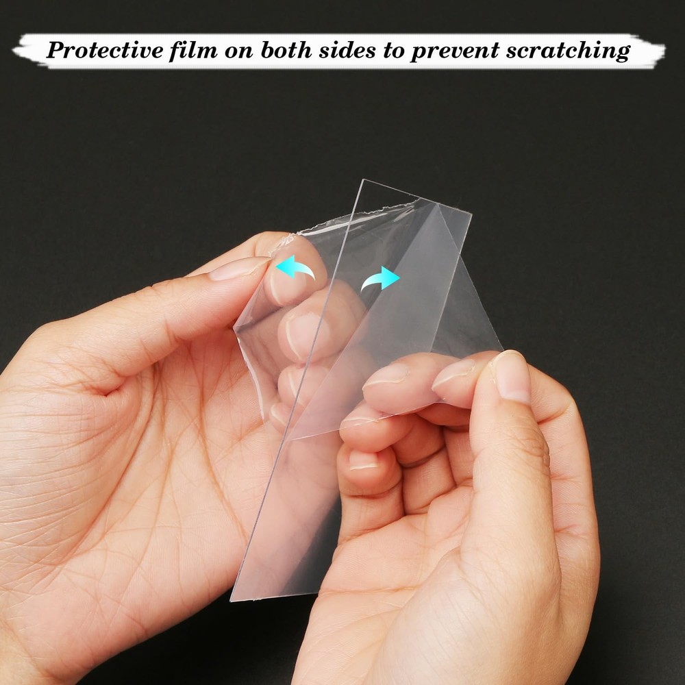 5 Pack Plexiglass Sheets 0.04 Inch Thick, 8" x 12" Thin Acrylic Sheets, Clear...