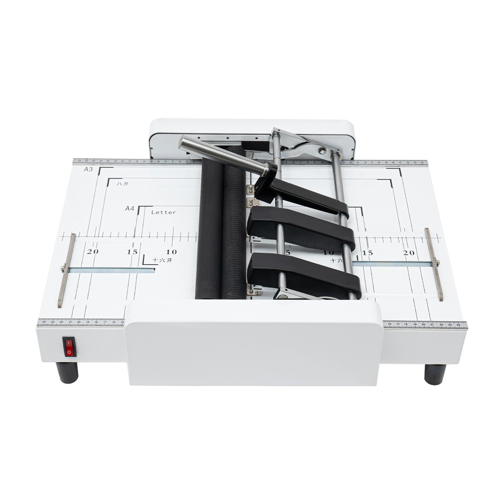 A3 Booklet Folding Binding Machine Paper Stapling Making Book Stapler Office 60W
