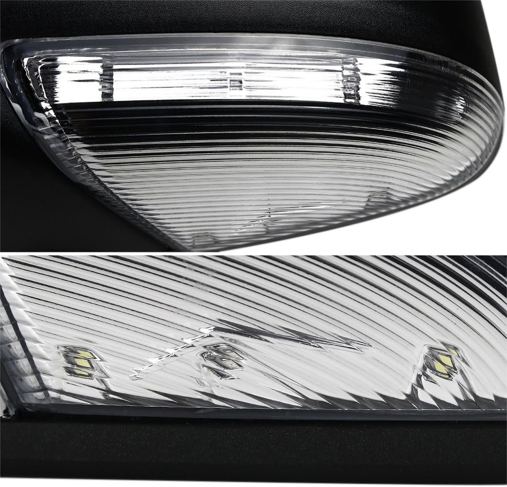 Left/Driver Manual Fold + Heated + Temp Sensor Mirror For 2013-19 Dodge Ram 1500