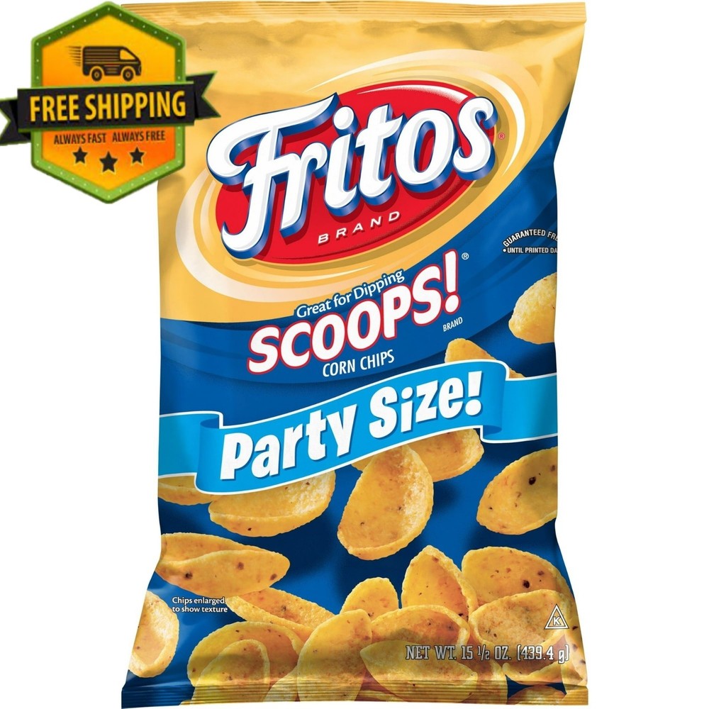 Fritos Scoops! Corn Snacks, 15.5 oz Party Size Bag