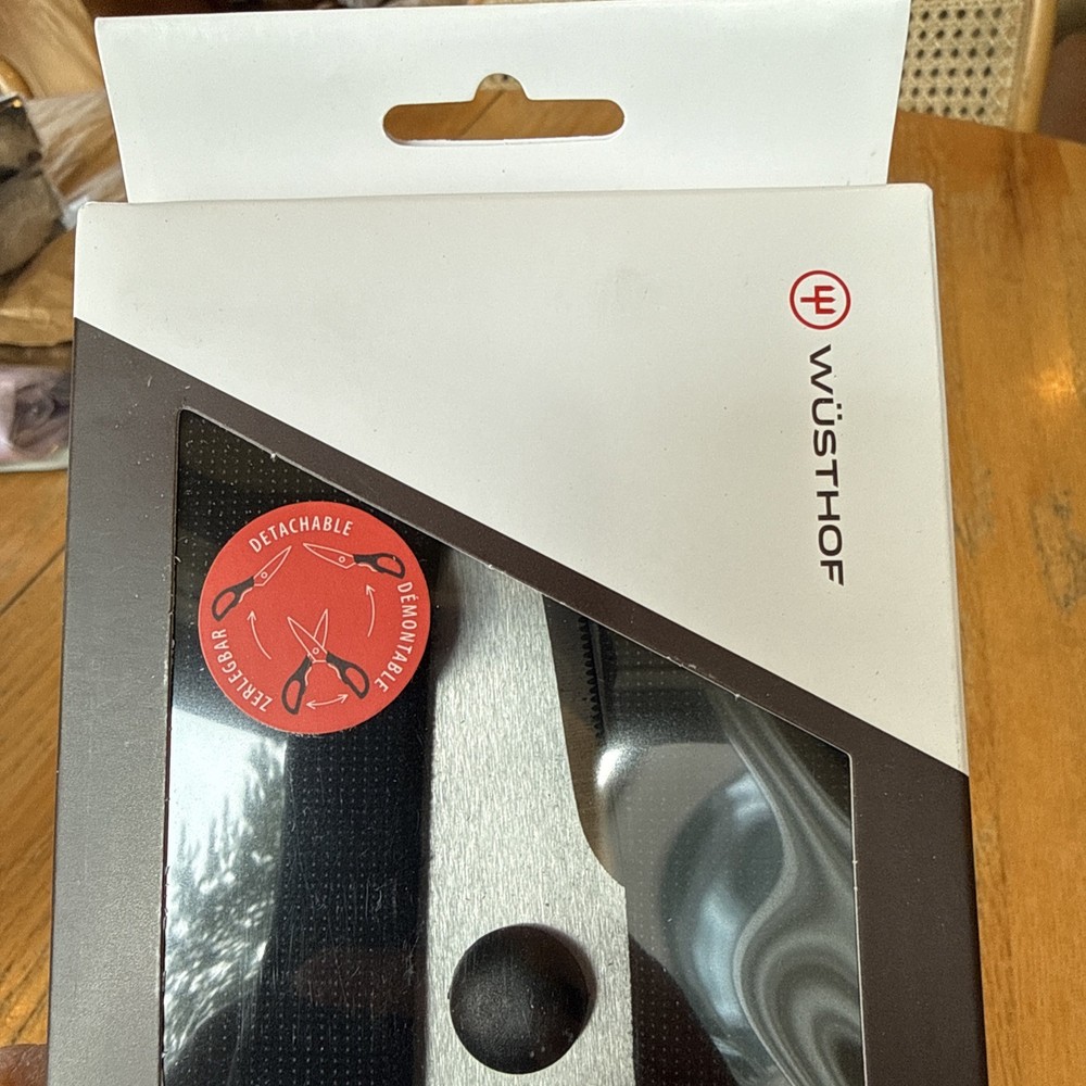 WUSTHOF Detachable Kitchen Cook's Shears Black / Silver  NIB