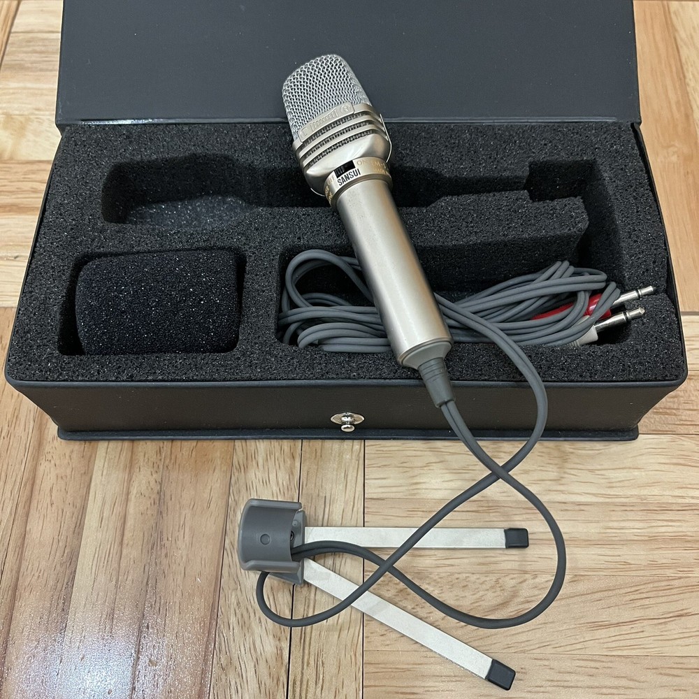 Vintage Sansui EM-5 Dynamic Microphone Japan - Untested