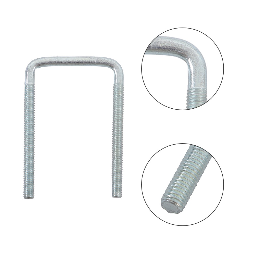 4× 8" Galvanized Swivel Top Bunk Bracket Kit with Hardware Boat Trailer 2x3