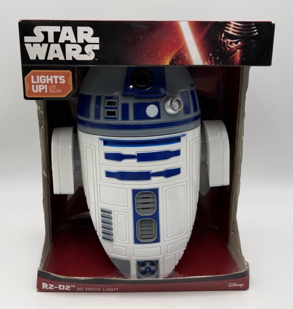 Star Wars R2-D2 3D Deco Light FX LED Wall Light ~ Damaged Box
