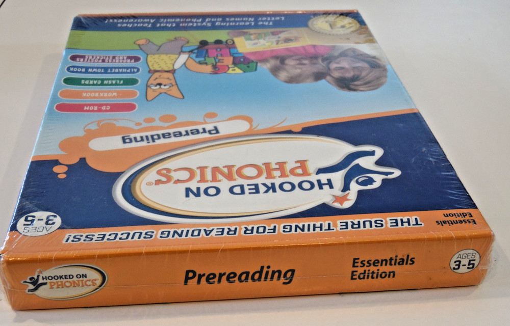 Hooked On Phonics Prereading Ages 3-5 Program Set CD-ROM Workbook - New Sealed