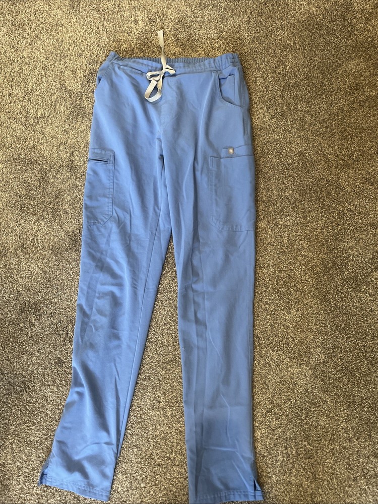 FIGS Technical Collection Top and Bottom Scrub Set XS Light Blue X Small