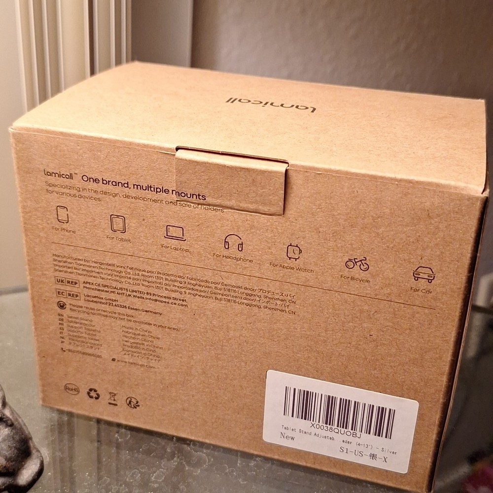 Lamicall Universal Tablet Stand Desktop iPad or Android Holder