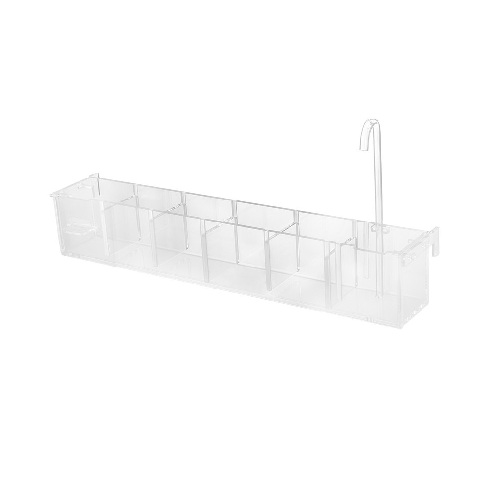 6 Grids Aquarium Fish Tank Acrylic External Hang On Filter Box Without Pump
