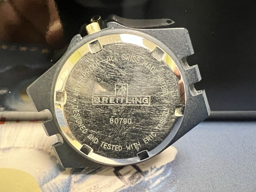 Mid 80's CASE Breitling Eric Tabarly Black Colab. Ref. 80790 28mm