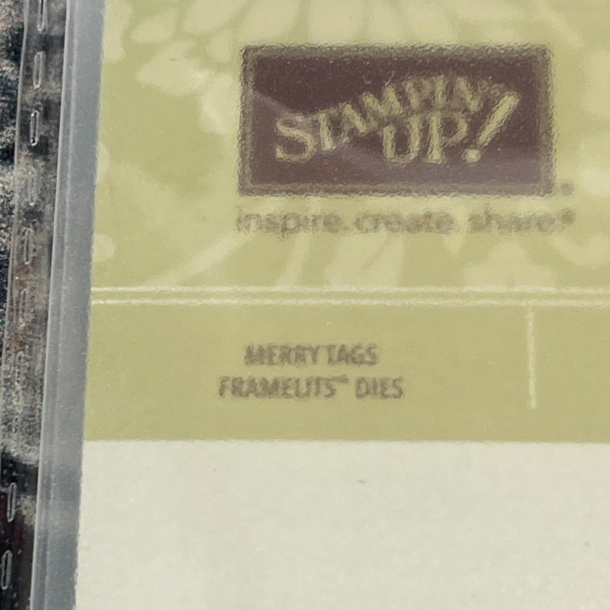 Stampin Up MERRY TAGS FRAMELITS 141835 Dies