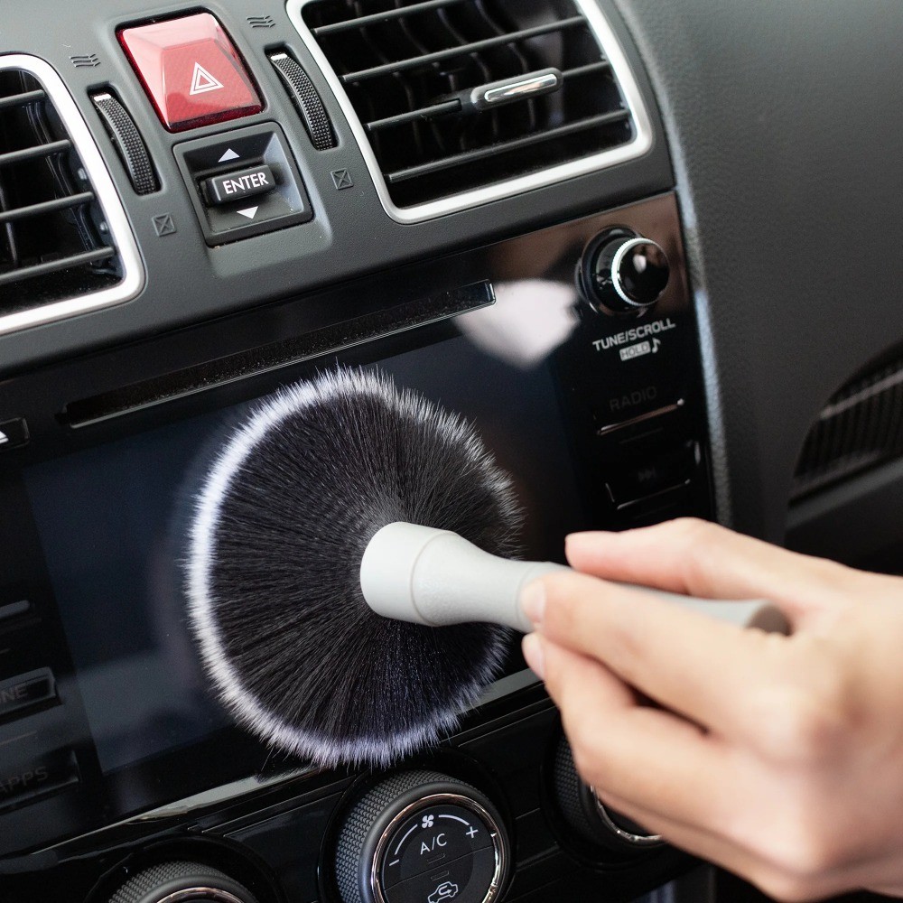 Interior & Exterior Car Detailing Brushes, 2-Piece Set