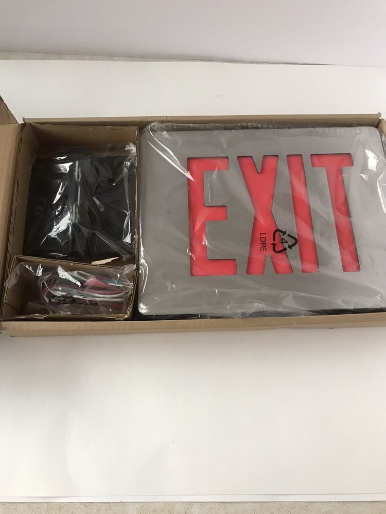 DUAL-LITE SESRW ALUM EXIT SIGN