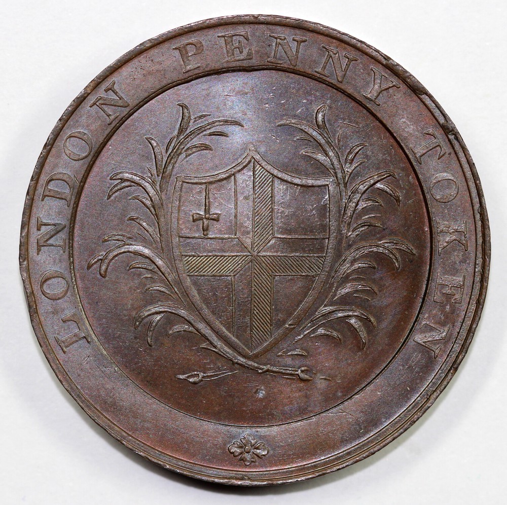 1790's Great Britain Middlesex Half Penny Conder Token