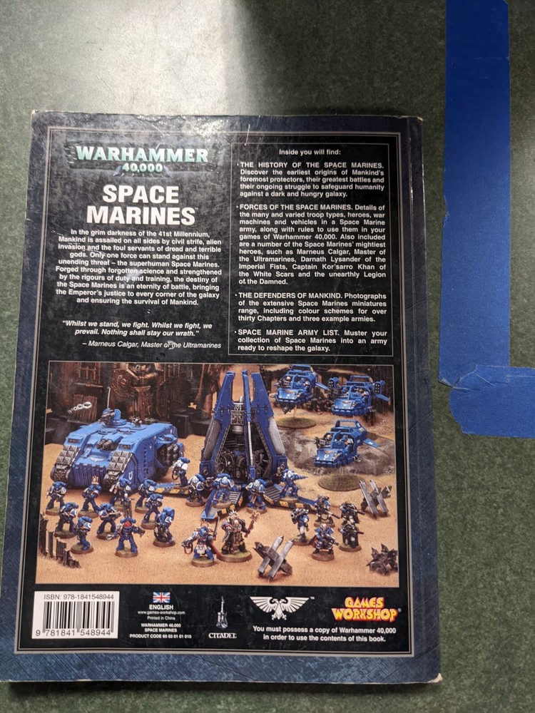 Space Marines Codex