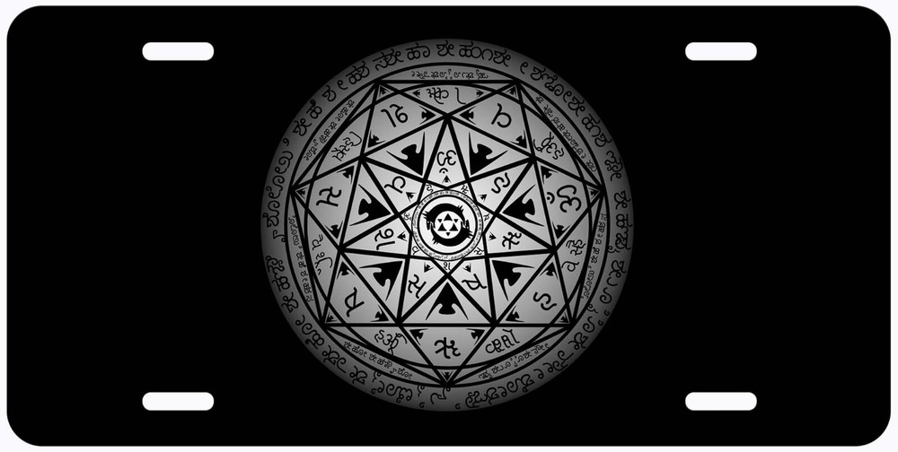 Transmutation Circle Novelty Car License Plate