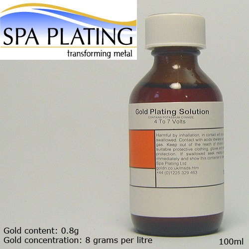 Gold Plating Brush Solution 100ml 24ct