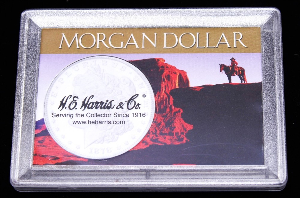 Morgan Silver Dollar Case with Western Image , 2x3