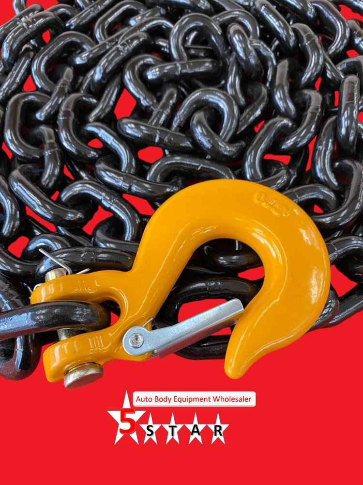 SET#31 AUTO BODY FRAME MACHINE PULLING CHAIN 11 FEET LONG HEAVY DUTY