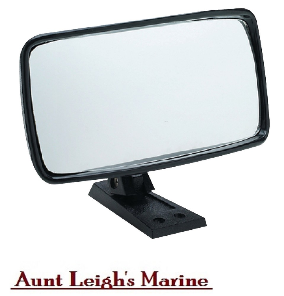 SeaChoice Adjustable Swivel Universal Ski Boat Mirror 8" x 4" Deck Windshield