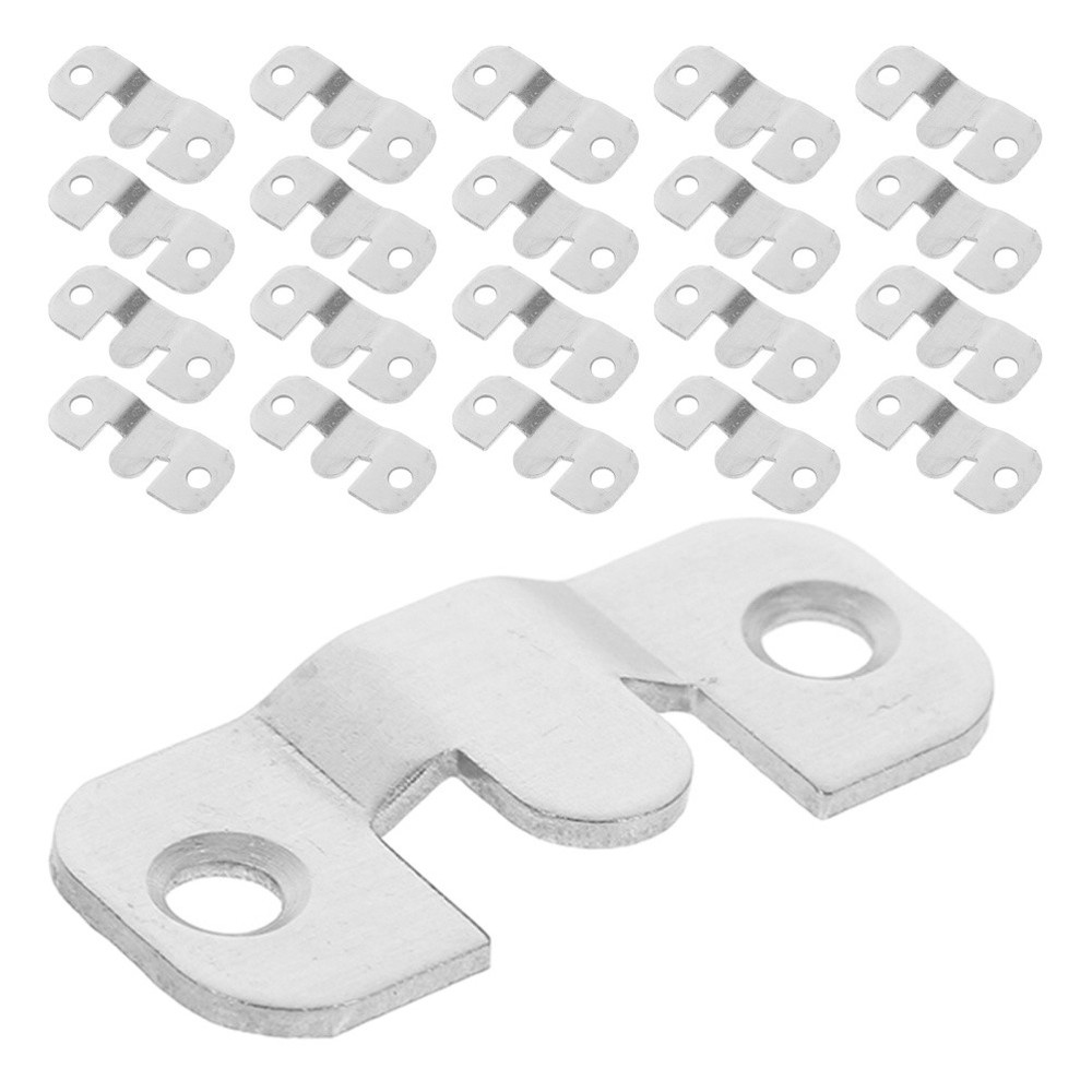 24 Pcs Picture Frame Hook Flush Mount Hangers Back Hanging Clips