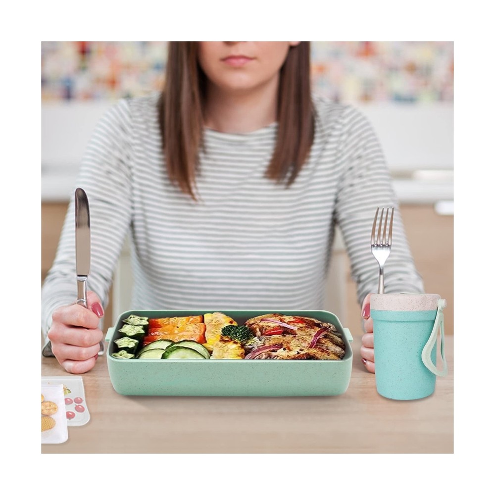 Bento Box Upgrade Japanese Lunch Box Kit,3 Layer Stackable Leakproo... Fast Ship