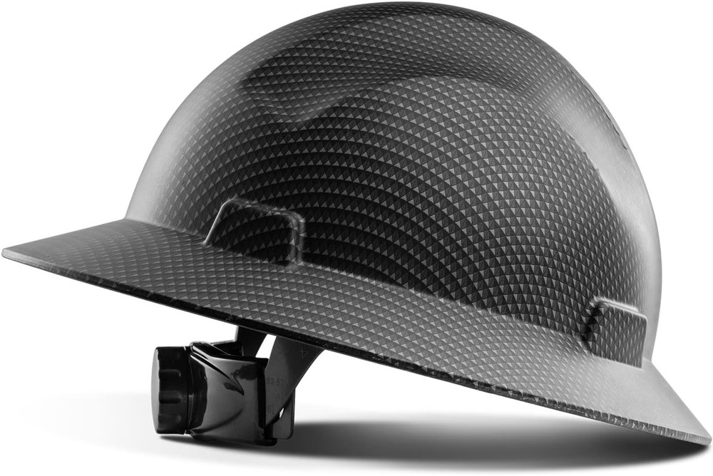 LANON Full Brim Hard Hat, OSHA Construction Work Approved, Grey Dots Design,...