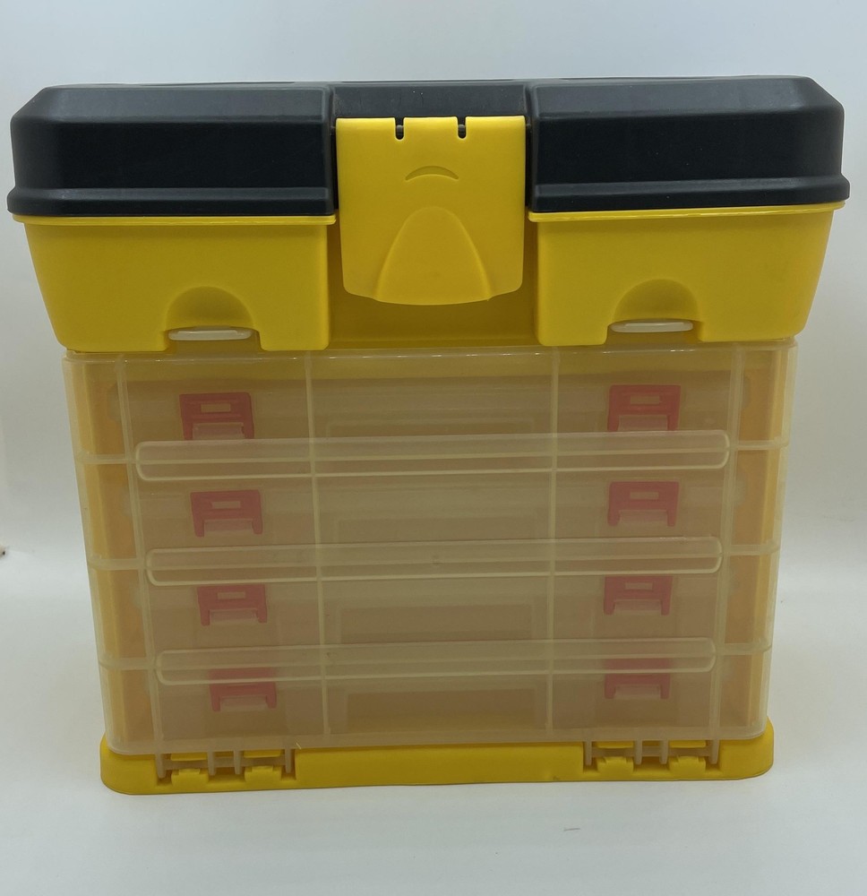 Plastic Tool Storage Organizer Box 4 Drawer Utility Craft Case Handle Portable